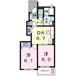 ベル　フルールの物件間取画像